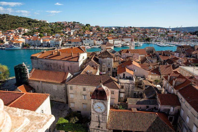 Панорама исторического центра Трогира